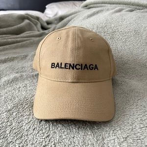 Balenciaga Tan Baseball Cap